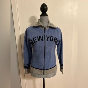 Vintage Y2K Lily Stanhope NEW YORK zip up sweater